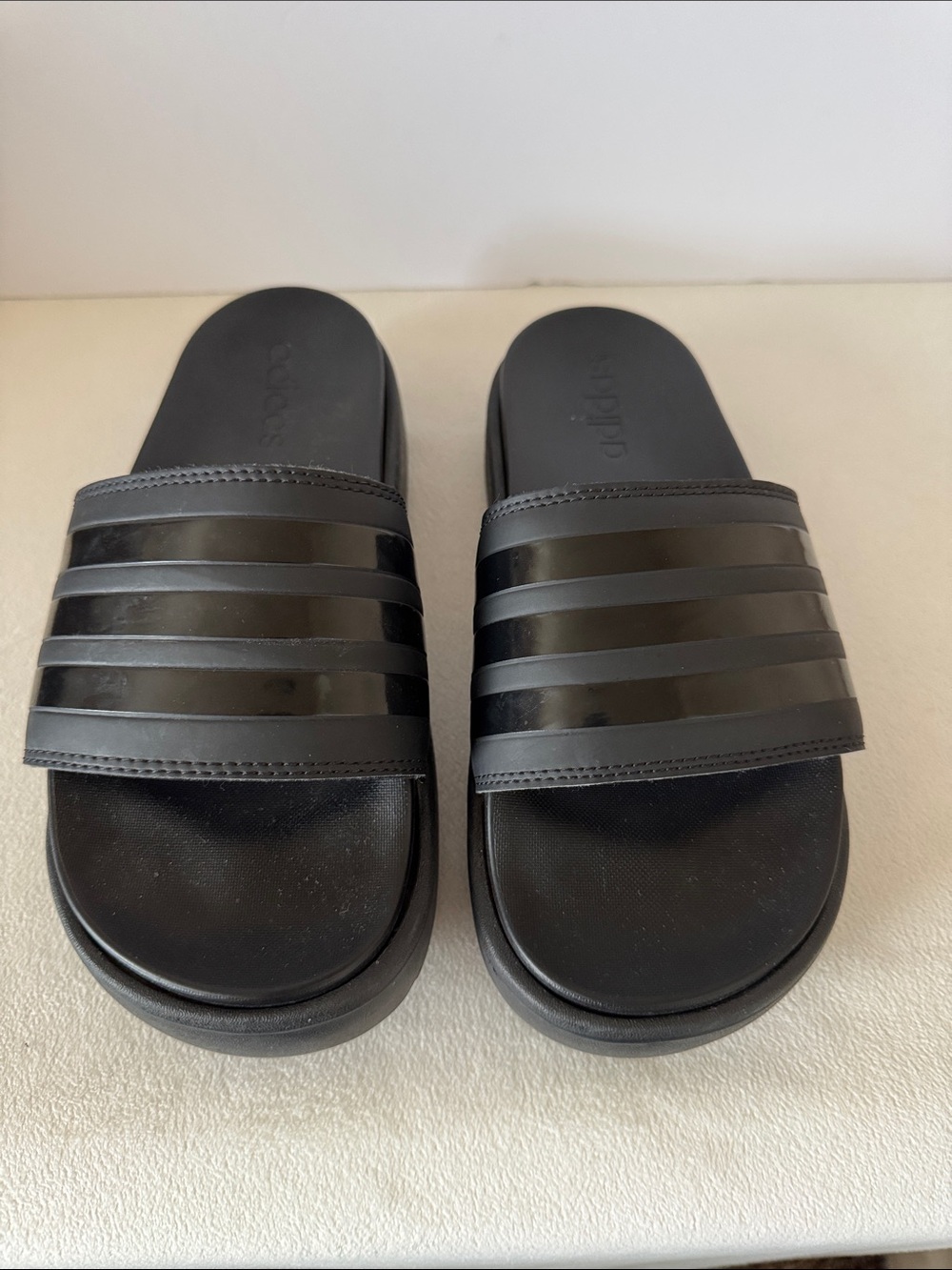 Adidas platform slides